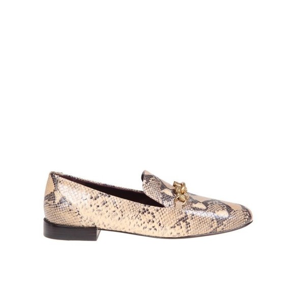Tory Burch Python Print Leather Loafers - NWT - Picture 1 of 4